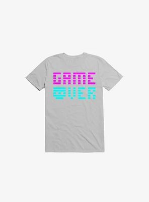 Game Over Skull Ice Grey T-Shirt