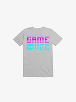 Game Over Skull Ice Grey T-Shirt