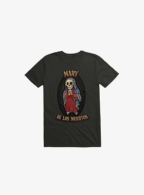 Mary De Los Muertos Black T-Shirt