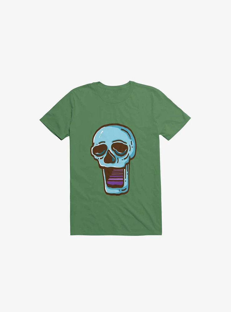 Modern Skull Kelly Green T-Shirt