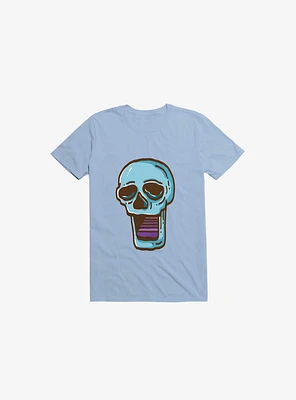 Modern Skull Light Blue T-Shirt
