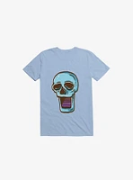 Modern Skull Light Blue T-Shirt