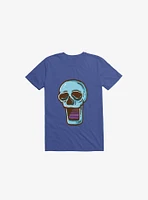 Modern Skull Royal Blue T-Shirt
