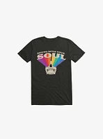 Seeing With Your Soul Rainbow Skull Black T-Shirt