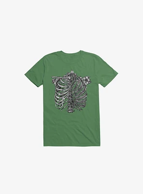 Skeleton Rib Tropical Kelly Green T-Shirt