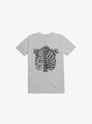 Skeleton Rib Tropical Ice Grey T-Shirt