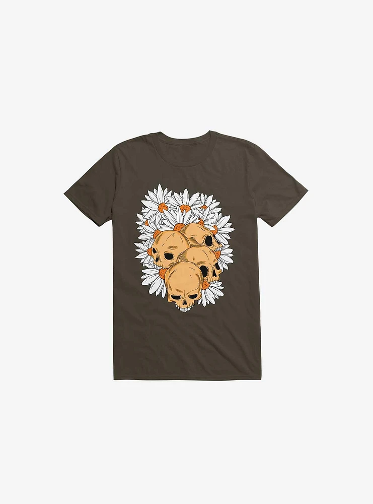 Skull Have Chance Brown T-Shirt