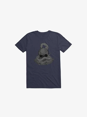 Snake & Skull Navy Blue T-Shirt