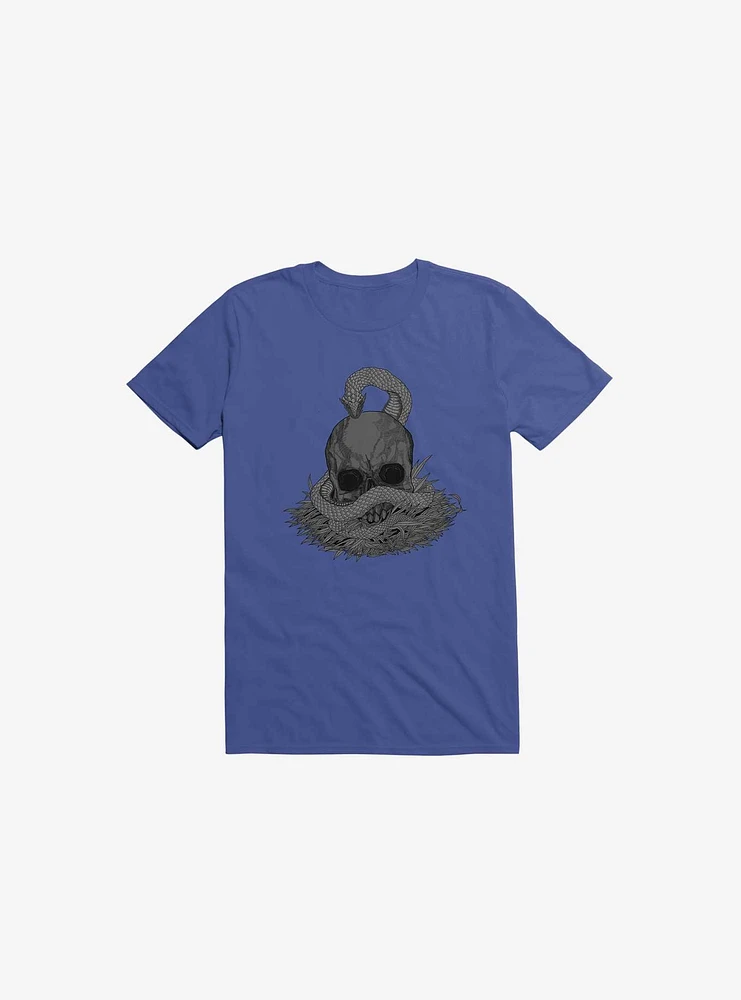 Snake & Skull Royal Blue T-Shirt