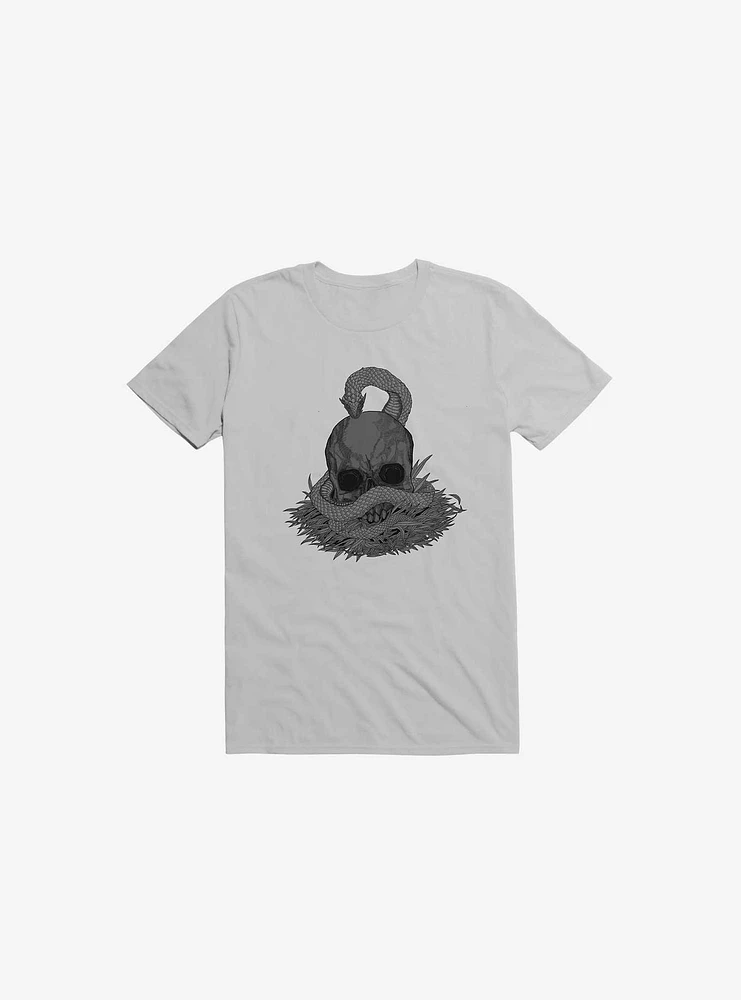 Snake & Skull Ice Grey T-Shirt