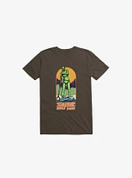 Zombie Paddle Board Brown T-Shirt
