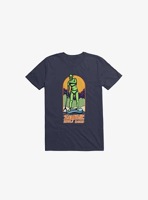 Zombie Paddle Board Navy Blue T-Shirt