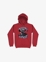 Beans & Bones Coffee Skeleton Red Hoodie
