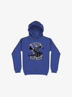 Beans & Bones Coffee Skeleton Royal Blue Hoodie