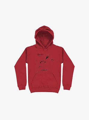 Boneless Crew Skater Skeleton Red Hoodie