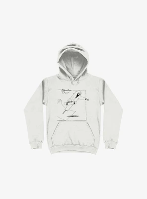 Boneless Crew Skater Skeleton White Hoodie