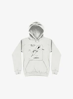 Boneless Crew Skater Skeleton White Hoodie
