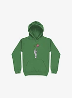 The Dead Rose Skeleton Hand Kelly Green Hoodie