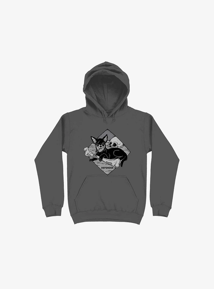 Defender Dog Bone Asphalt Grey Hoodie