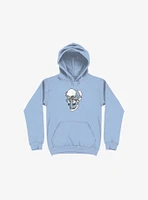 Dynamical Skull Light Blue Hoodie