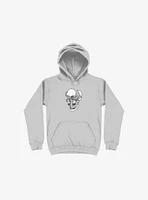 Dynamical Skull Silver Hoodie