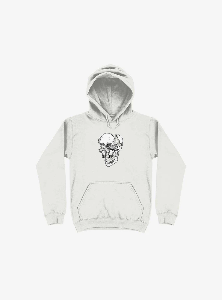 Dynamical Skull White Hoodie