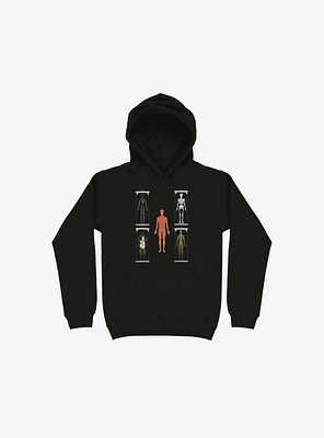 Human Anatomy Black Hoodie