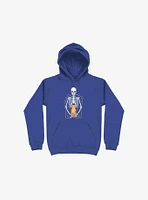 I Wish Was My Cat Skeleton Royal Blue Hoodie