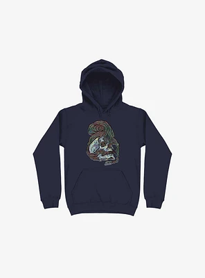 Love Bone Navy Blue Hoodie