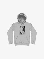 Nightclashh Skateboard Silver Hoodie