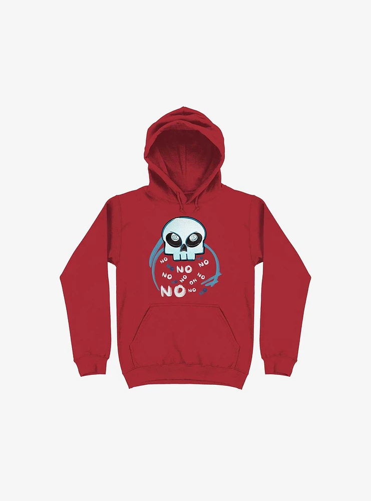 No Skull Red Hoodie