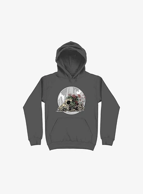 Race The Time Skull Asphalt Grey Hoodie