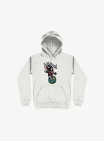 The Real Astronaut Skull White Hoodie
