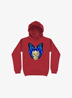 Wings Of Death Butterfly Skull Red Hoodie