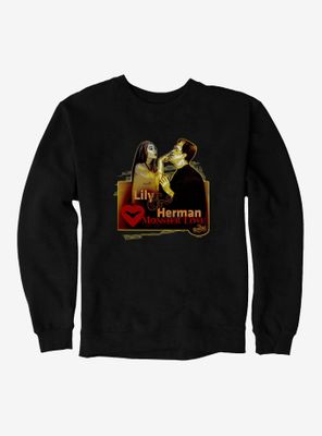 The Munsters Lily & Herman Monster Love Sweatshirt