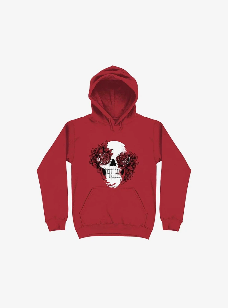 Bloom Skull Red Hoodie