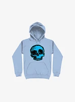 Blue Skull Light Hoodie