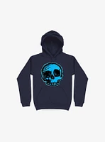 Blue Skull Navy Hoodie