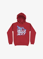 Hello Sexy Skeleton Red Hoodie