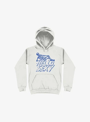 Hello Sexy Skeleton White Hoodie