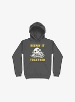 Keepin It Together Bones Asphalt Grey Hoodie