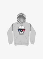 Happy Skull Living Life 3D Silver Hoodie