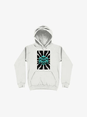 Pile Of Bones Skull White Hoodie