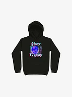 Stay Trippy Cute Retro Aesthetic Universal Vibe Skull Hoodie