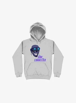 Stay_Connected 2.0 Silver Hoodie