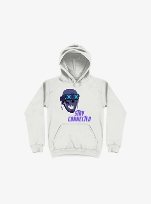 Stay_Connected 2.0 White Hoodie