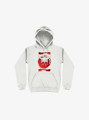 White Trippy Viking Helmet Smears Hoodie
