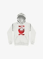 White Trippy Viking Helmet Smears Hoodie