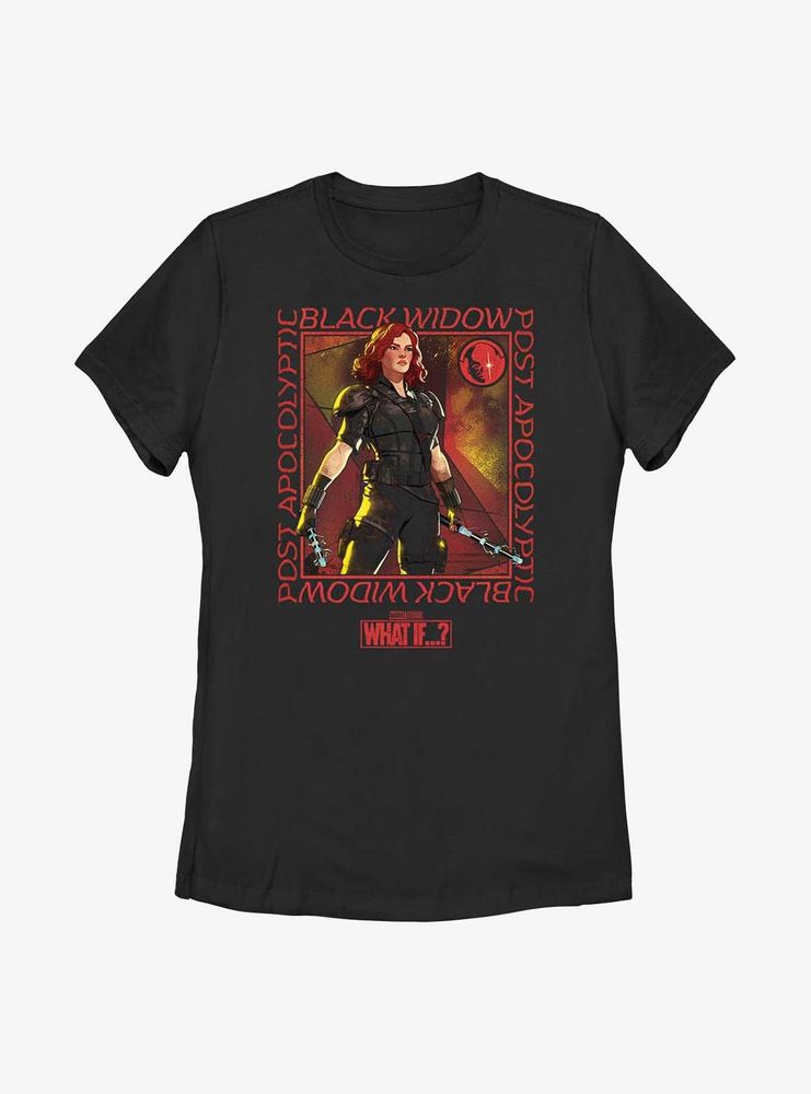 Marvel What If?? Post Apocolyptic Black Widow Womens T-Shirt
