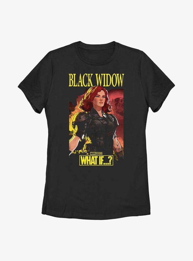 Marvel What If?? Black Widow Apocalyptic Suit Womens T-Shirt